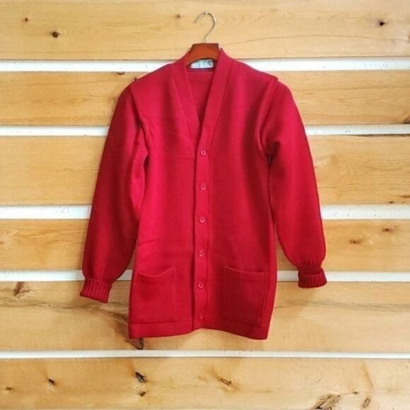 Imperial Vintage 100% All Wool Worsted Sz. 40 2 pc Matching Sweater & Cardigan - Picture 1 of 13